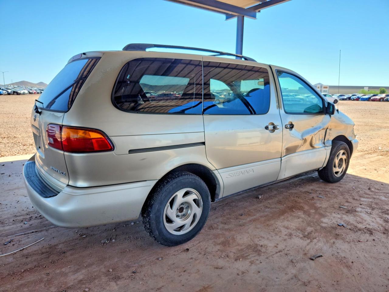 2000 Toyota Sienna Xle Beige vin: 4T3ZF13C3YU259297