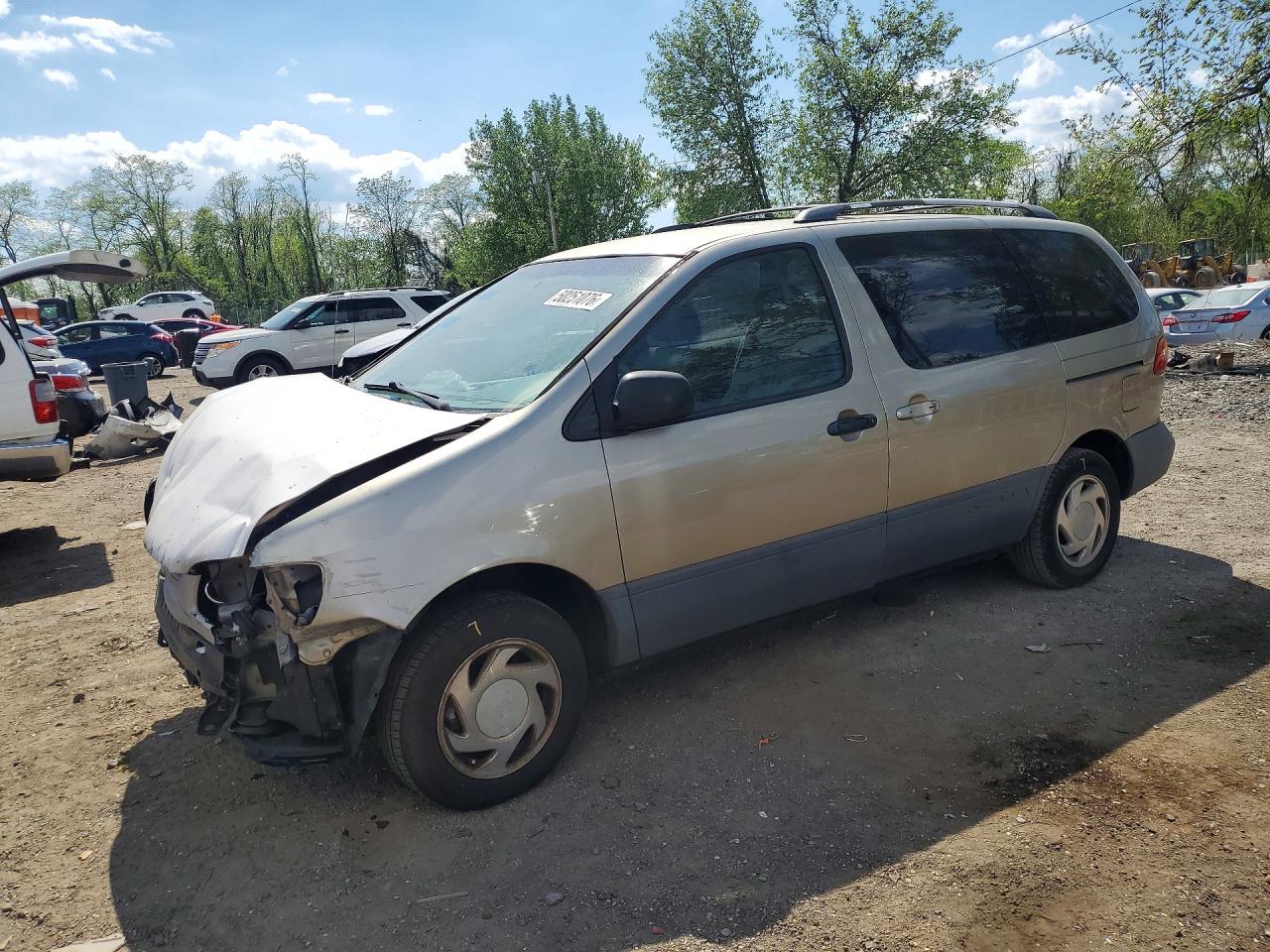2000 Toyota Sienna Le Beige vin: 4T3ZF13C3YU317344