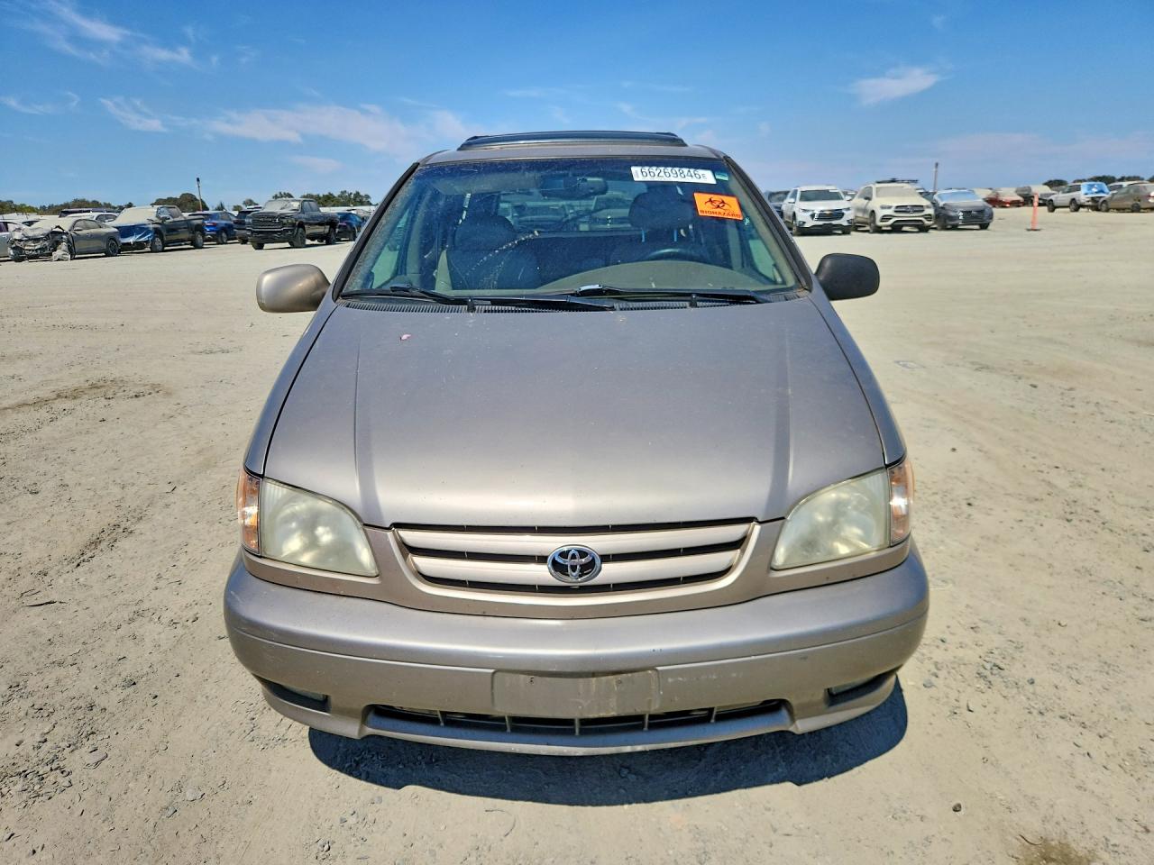 2001 Toyota Sienna Xle Beige vin: 4T3ZF13C41U403266