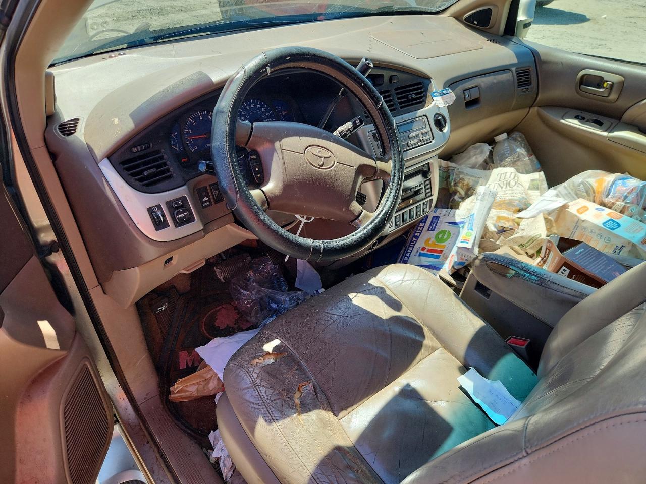 2001 Toyota Sienna Xle Beige vin: 4T3ZF13C41U403266