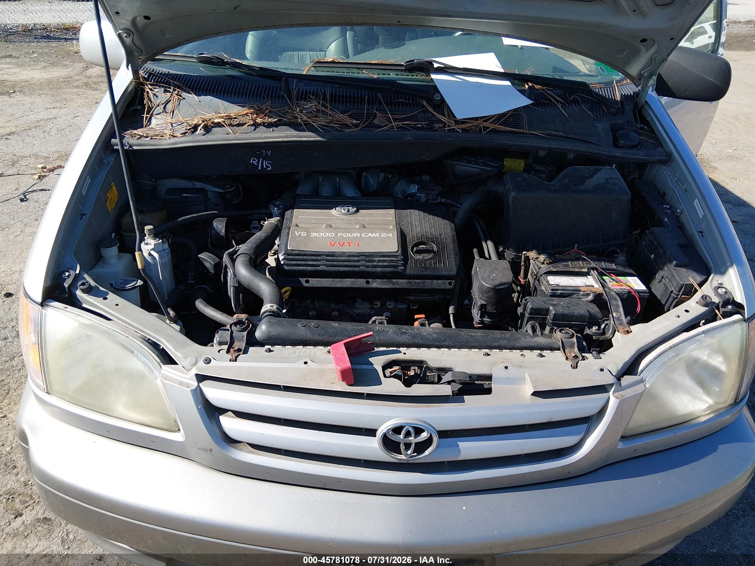 2002 Toyota Sienna Xle Silver vin: 4T3ZF13C42U424460