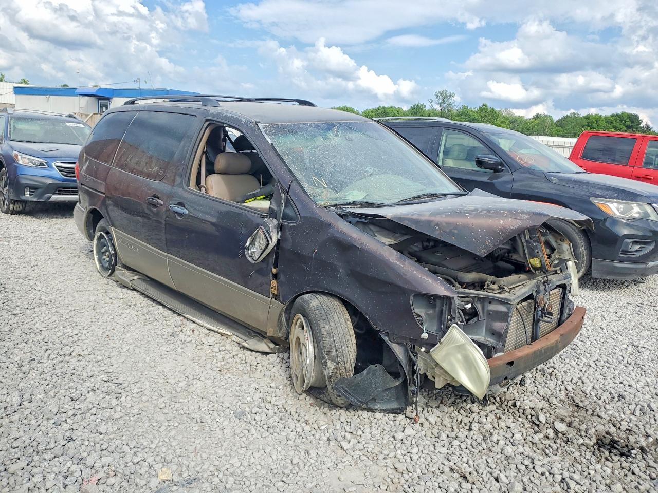 2002 Toyota Sienna Xle Коричневый vin: 4T3ZF13C42U477742