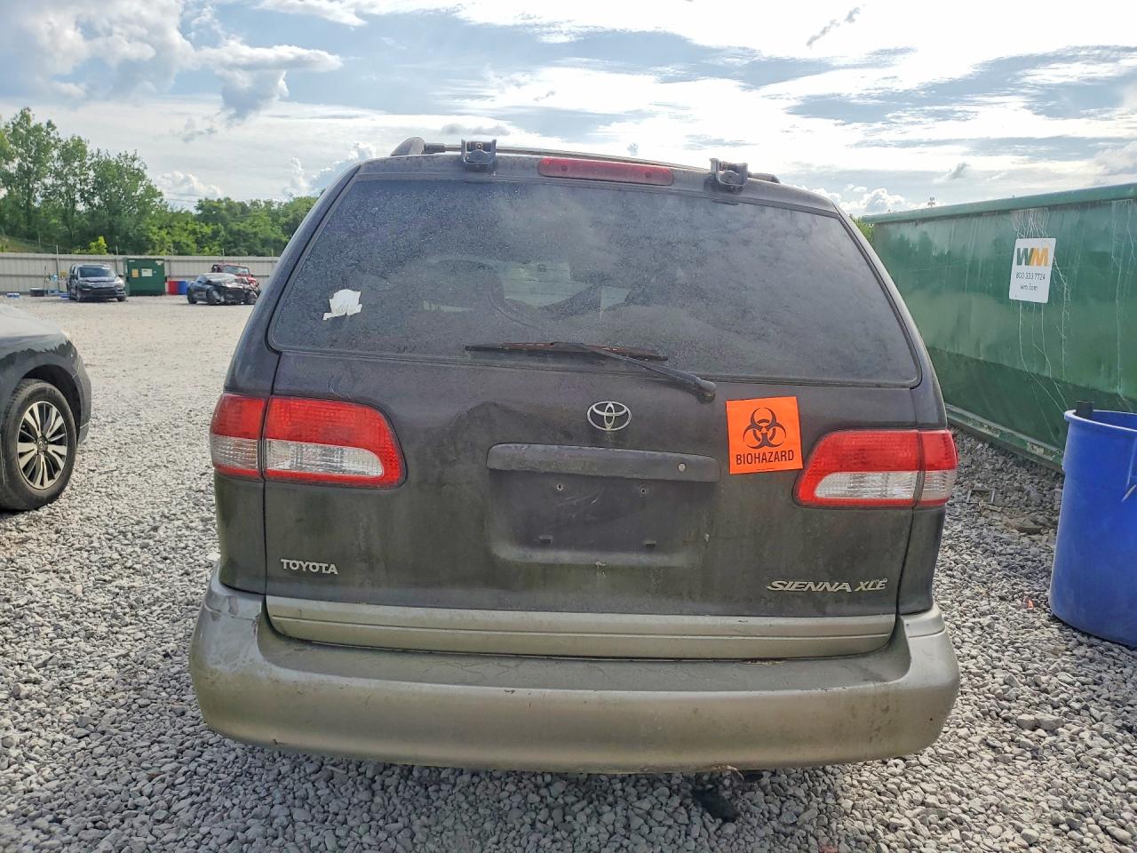 2002 Toyota Sienna Xle Коричневый vin: 4T3ZF13C42U477742