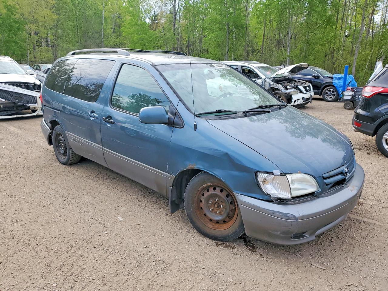 2003 Toyota Sienna Le Синий vin: 4T3ZF13C43U538721