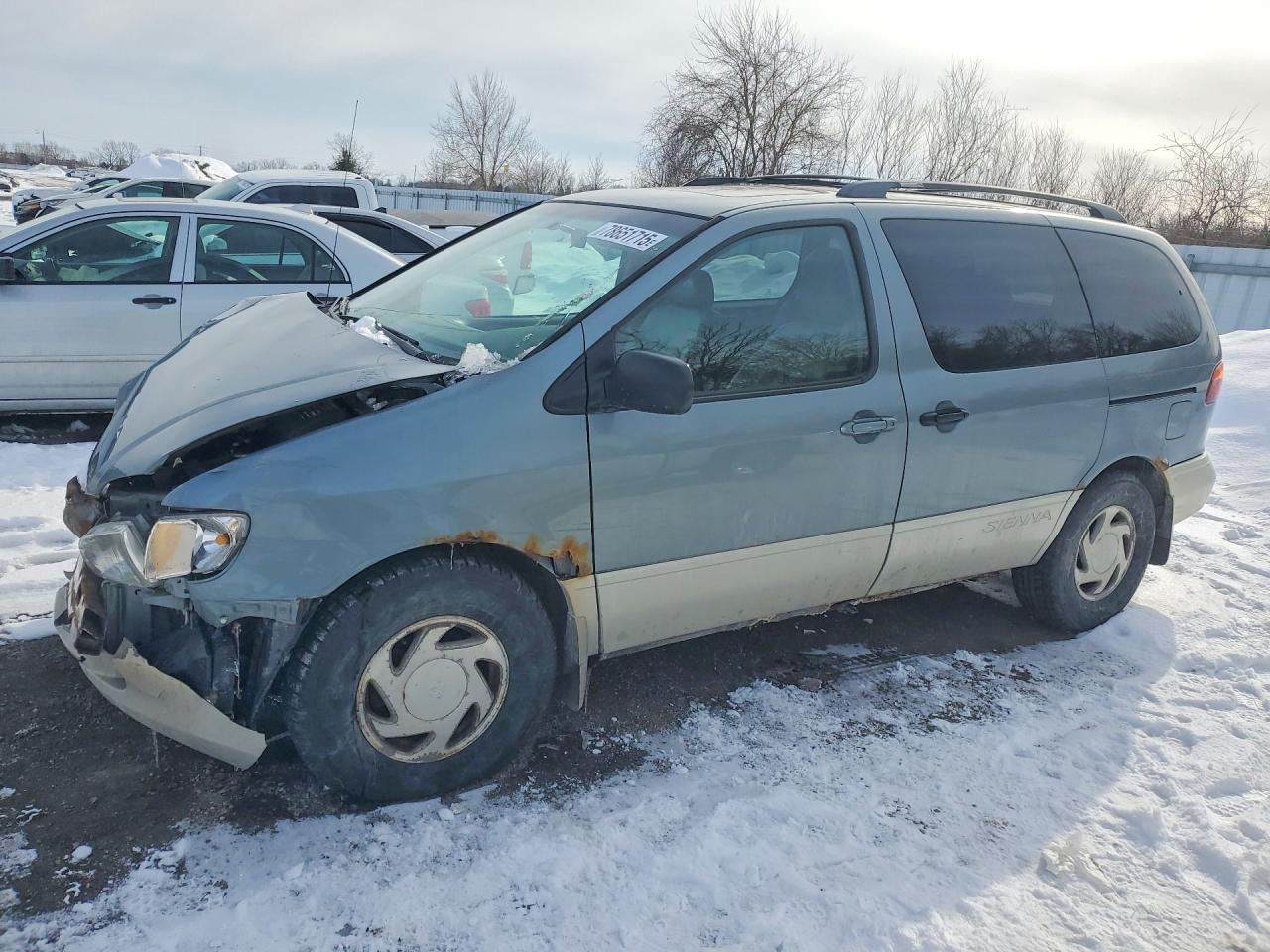 2000 Toyota Sienna Le Blue vin: 4T3ZF13C4YU273211