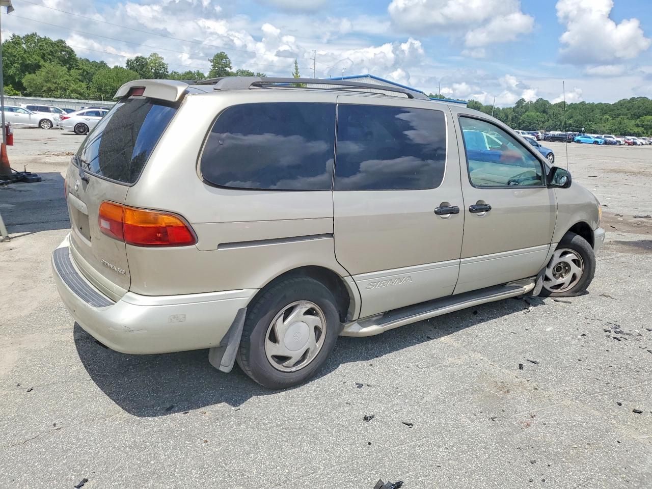 2000 Toyota Sienna Xle Tan vin: 4T3ZF13C4YU317207