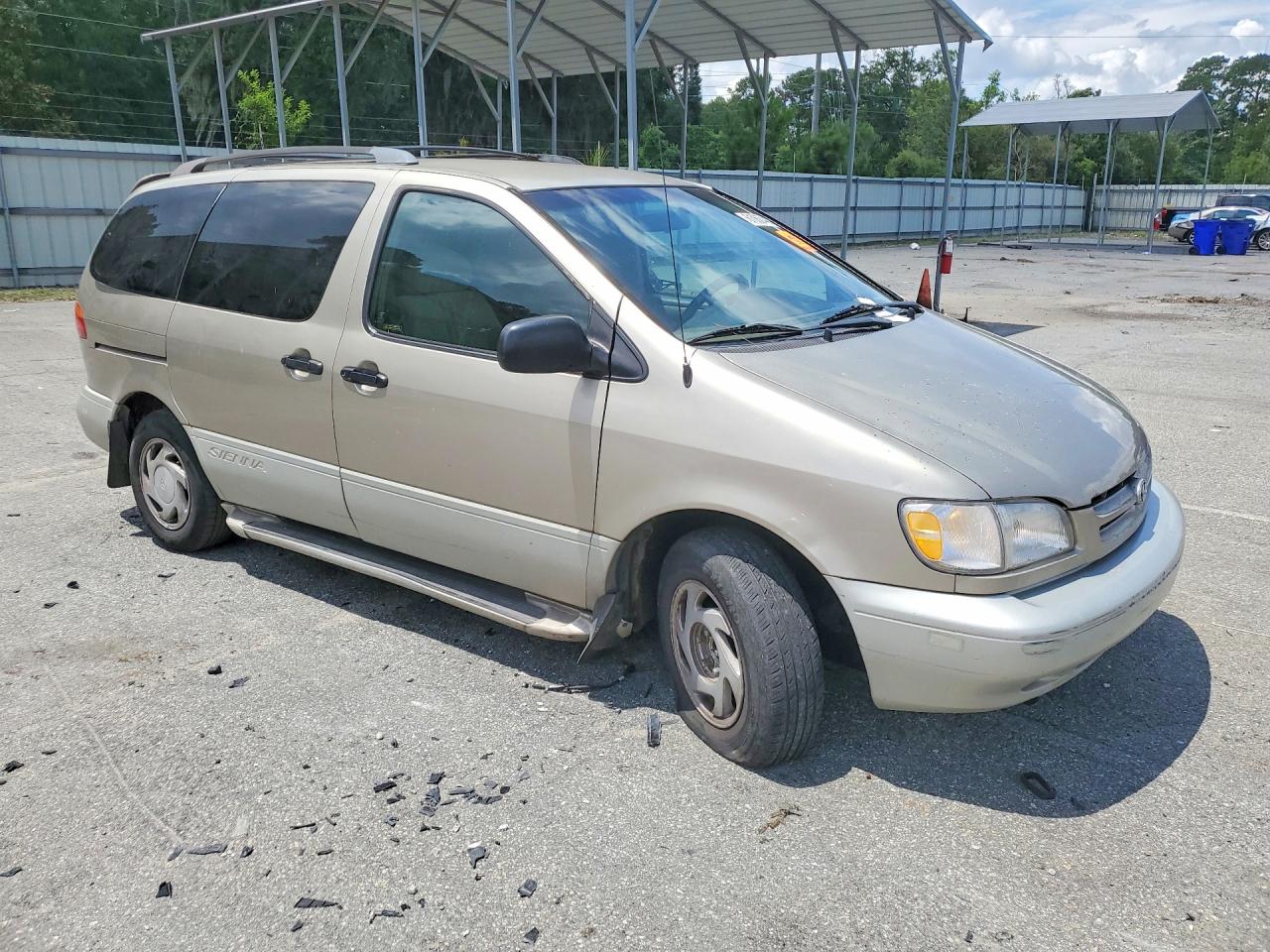 2000 Toyota Sienna Xle Tan vin: 4T3ZF13C4YU317207