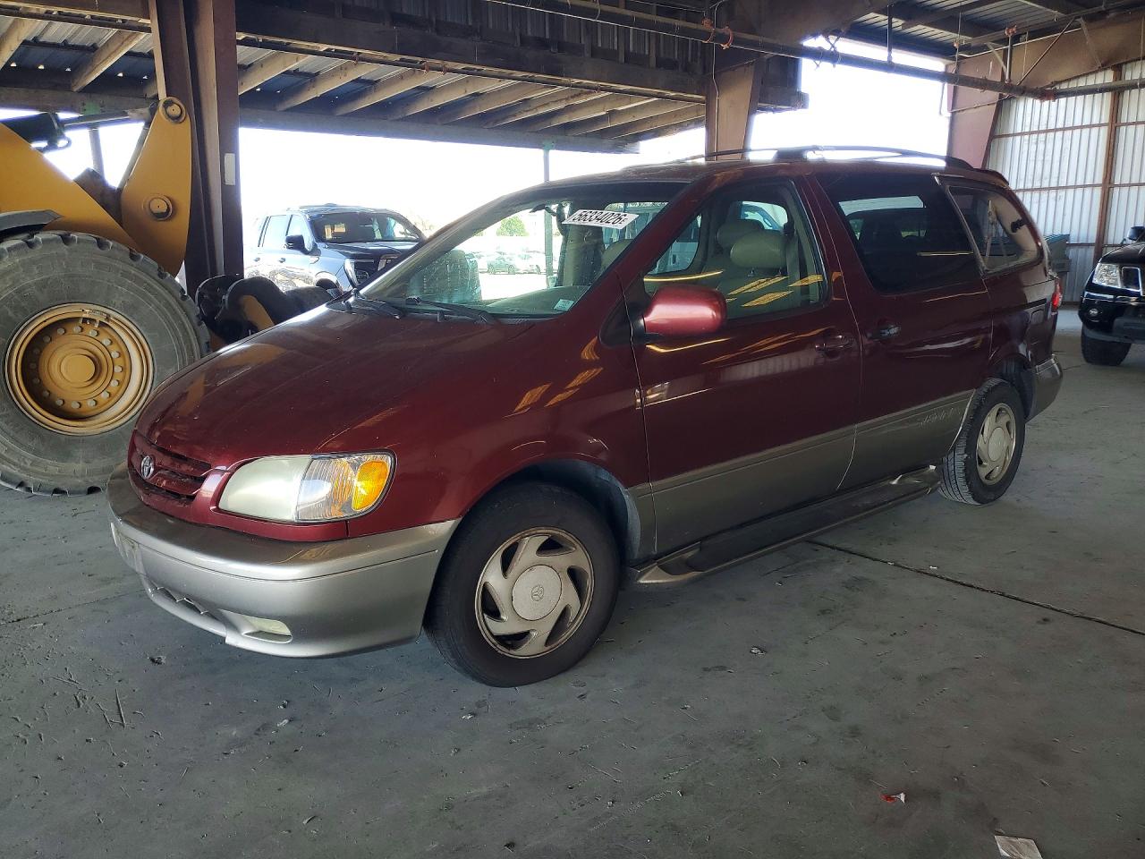 2002 Toyota Sienna Xle Burgundy vin: 4T3ZF13C52U455040