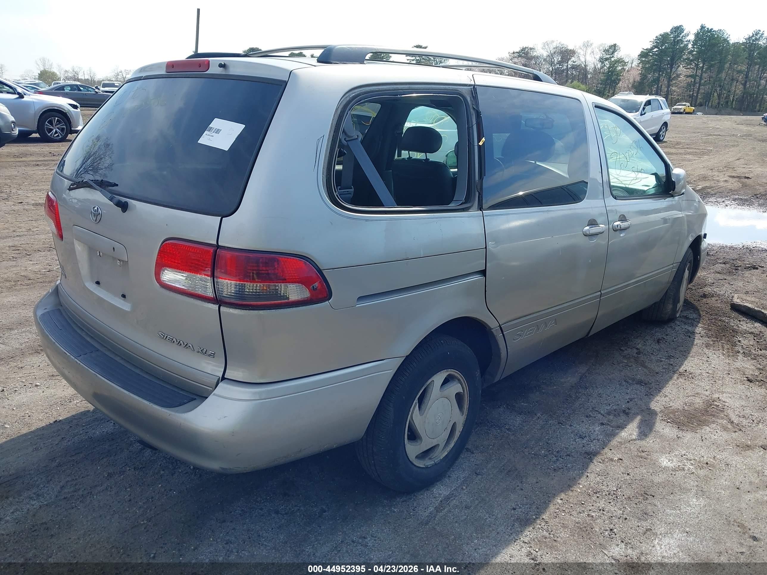 2003 Toyota Sienna Xle Gray vin: 4T3ZF13C53U528568