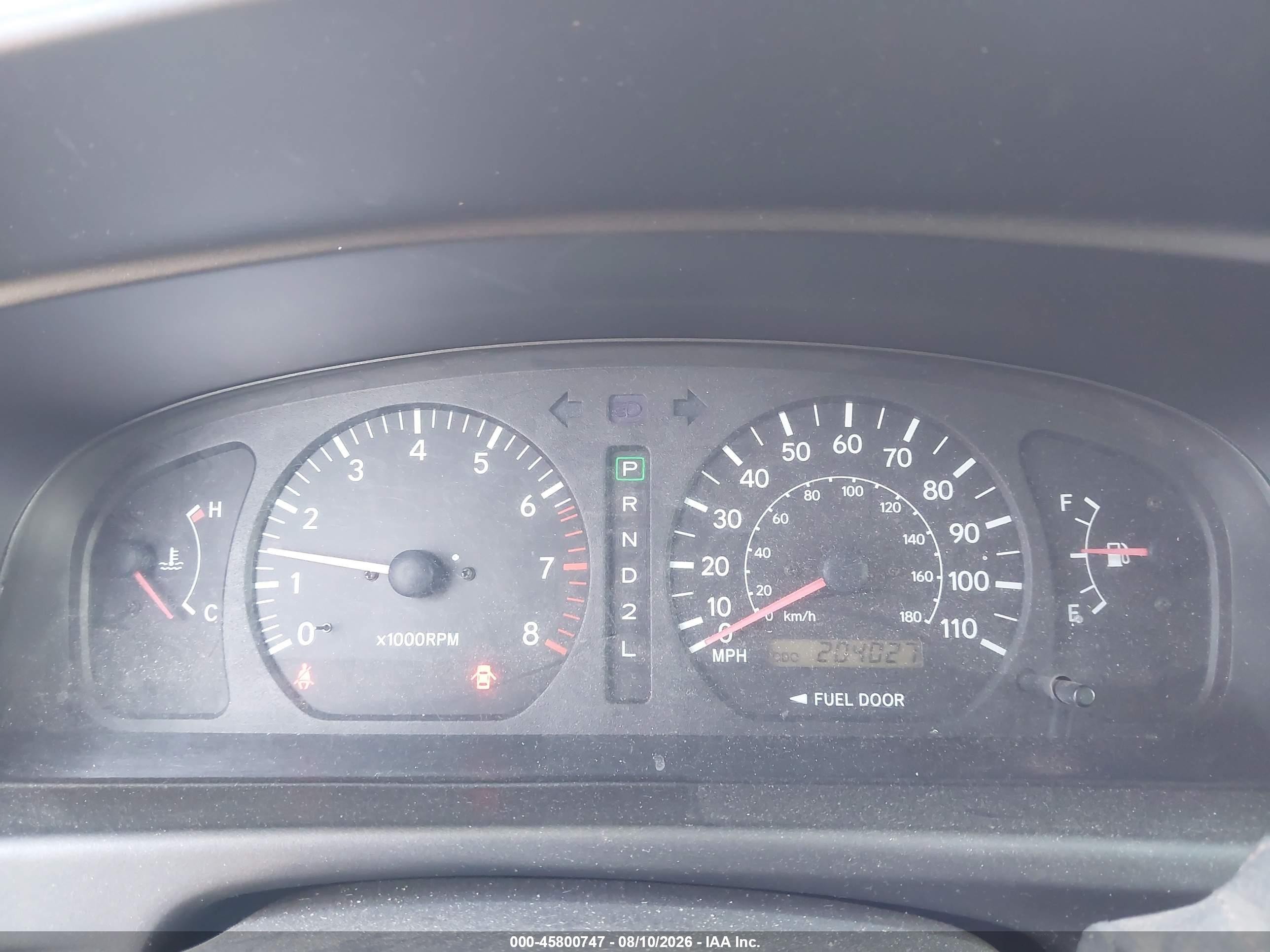 1999 Toyota Sienna Le Зеленый vin: 4T3ZF13C5XU127396