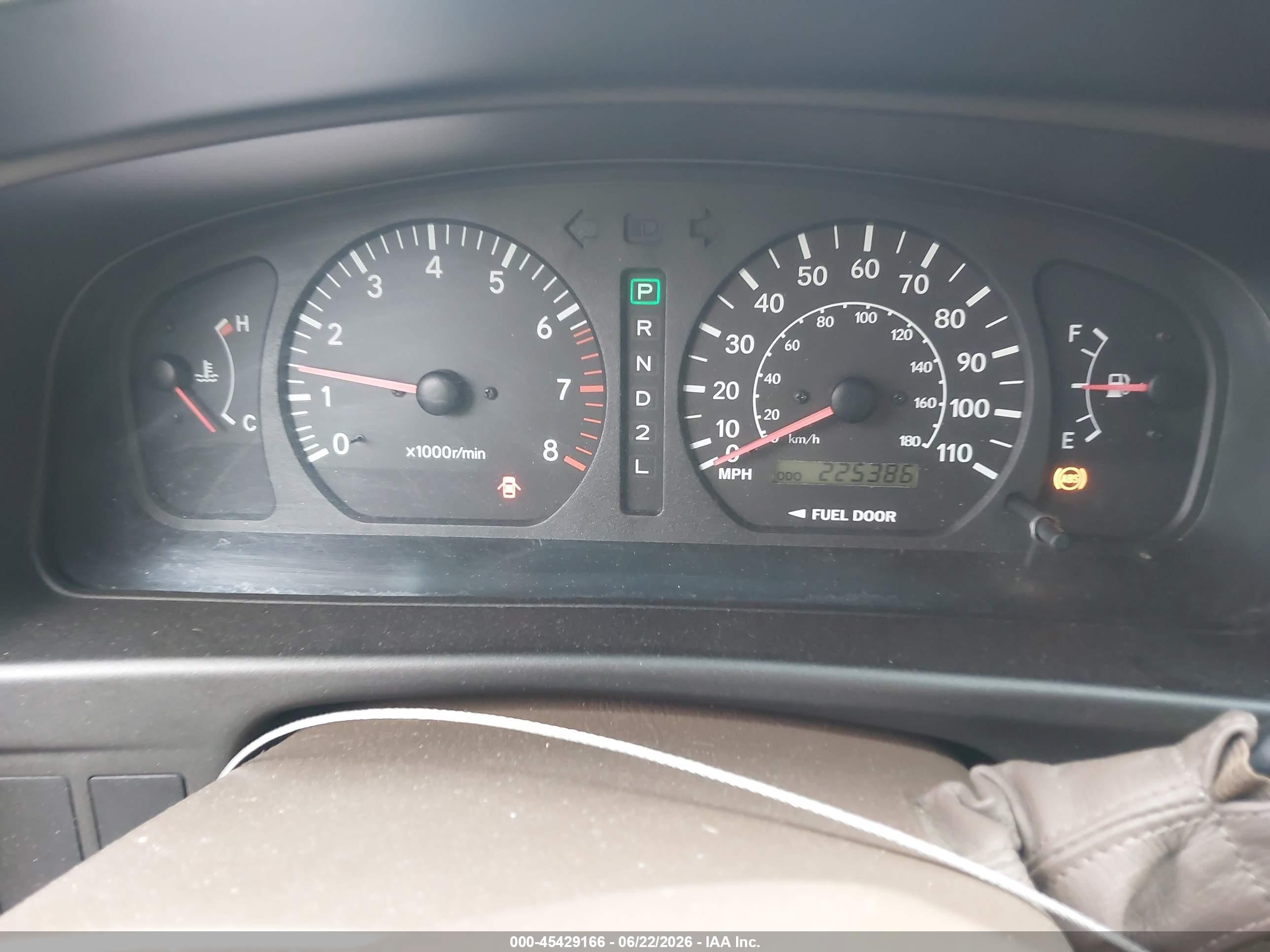 2000 Toyota Sienna Le/xle Blue vin: 4T3ZF13C5YU240136
