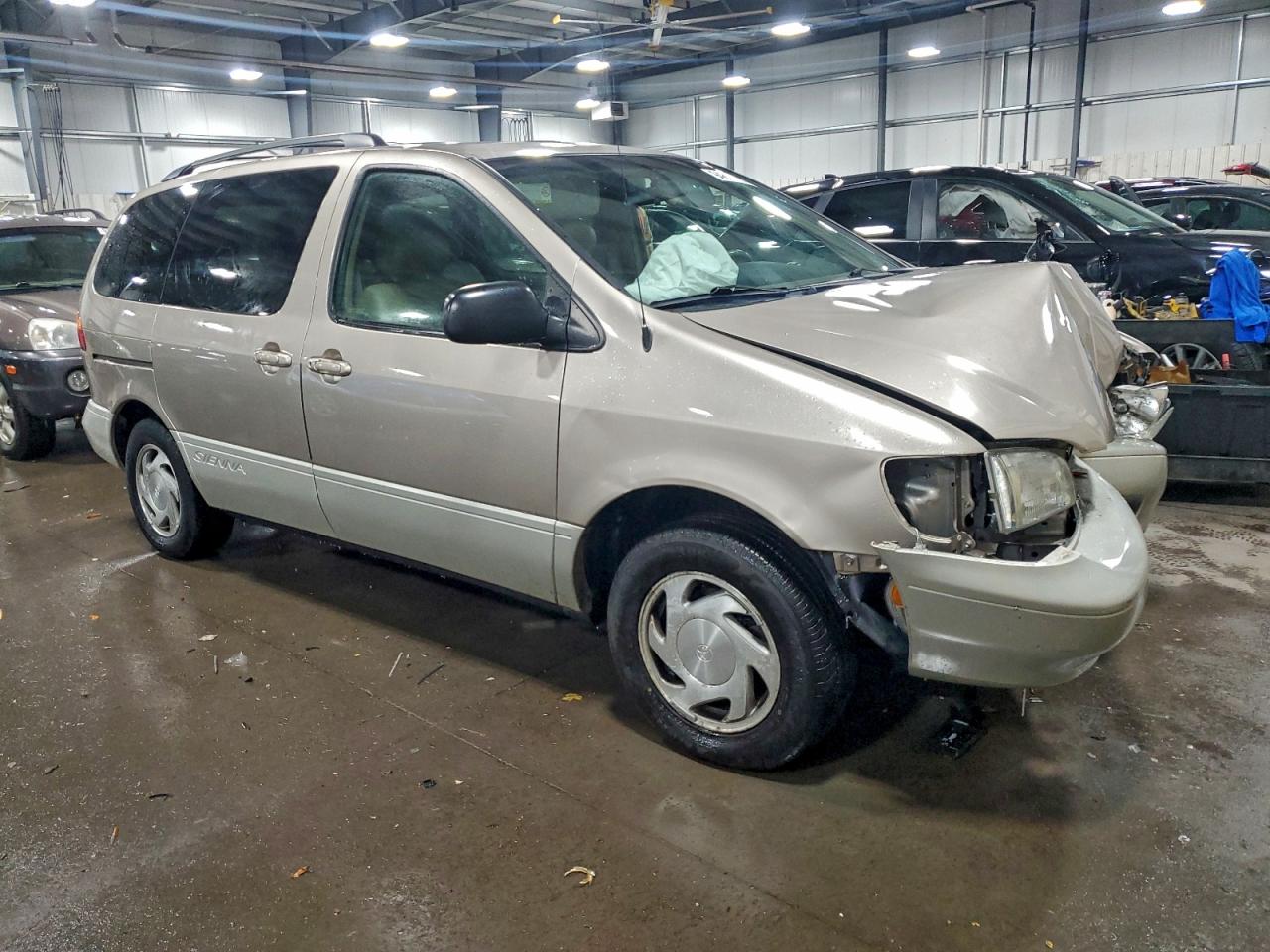 2000 Toyota Sienna Xle Tan vin: 4T3ZF13C5YU273685