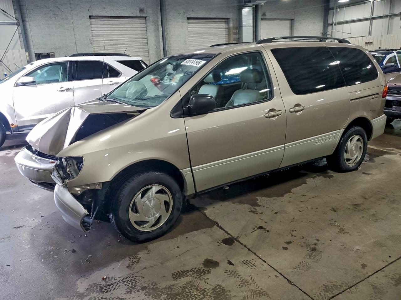 2000 Toyota Sienna Xle Tan vin: 4T3ZF13C5YU273685