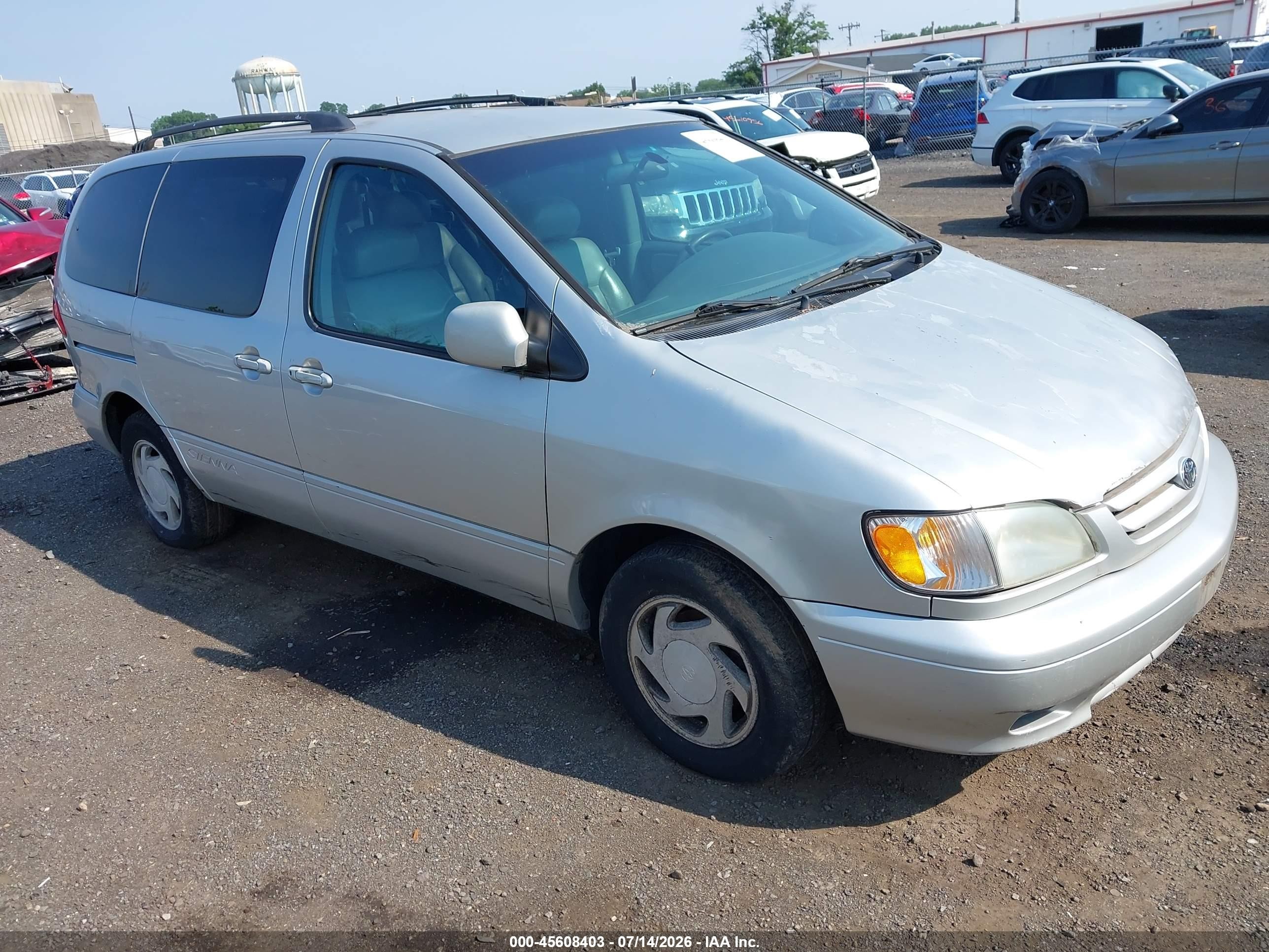 2002 Toyota Sienna Le/xle Silver vin: 4T3ZF13C62U462689