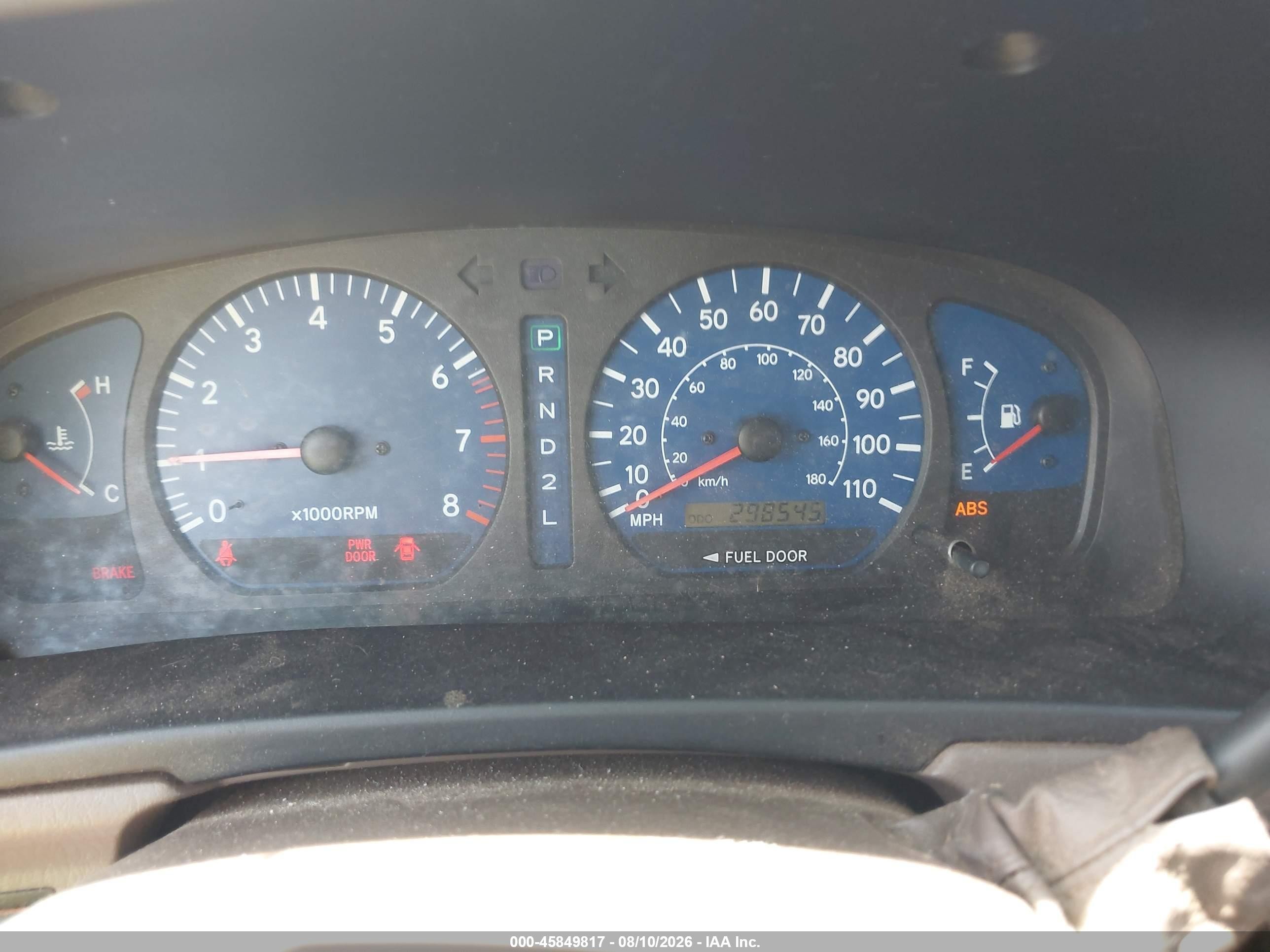 2002 Toyota Sienna Xle Burgundy vin: 4T3ZF13C62U464572