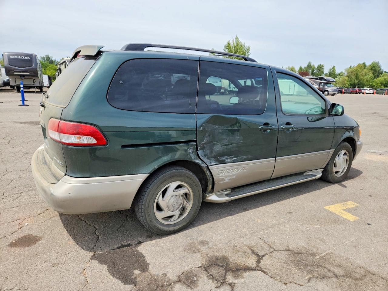 2003 Toyota Sienna Xle Зеленый vin: 4T3ZF13C63U544522