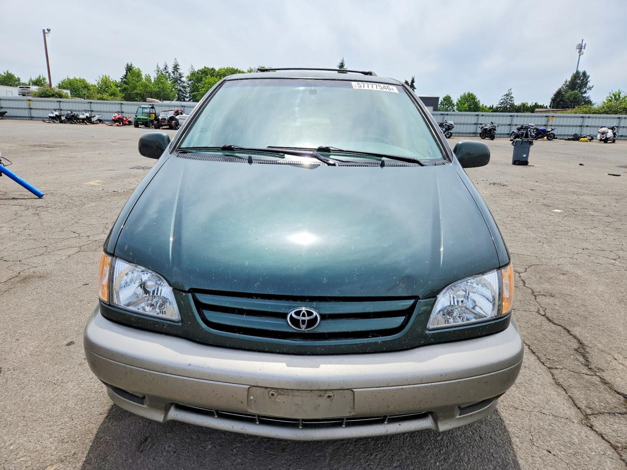 2003 Toyota Sienna Xle Зеленый vin: 4T3ZF13C63U544522