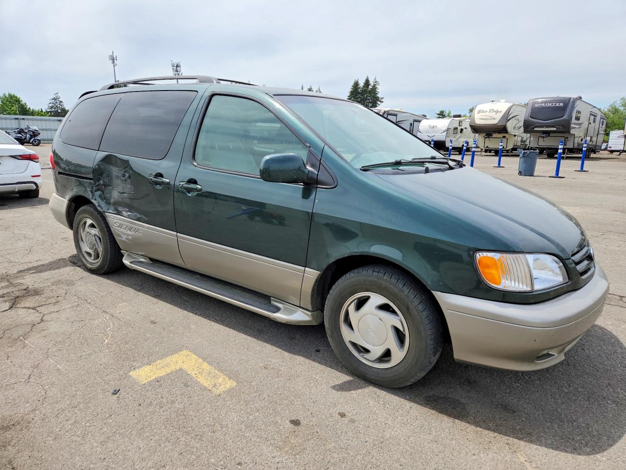 2003 Toyota Sienna Xle Зеленый vin: 4T3ZF13C63U544522