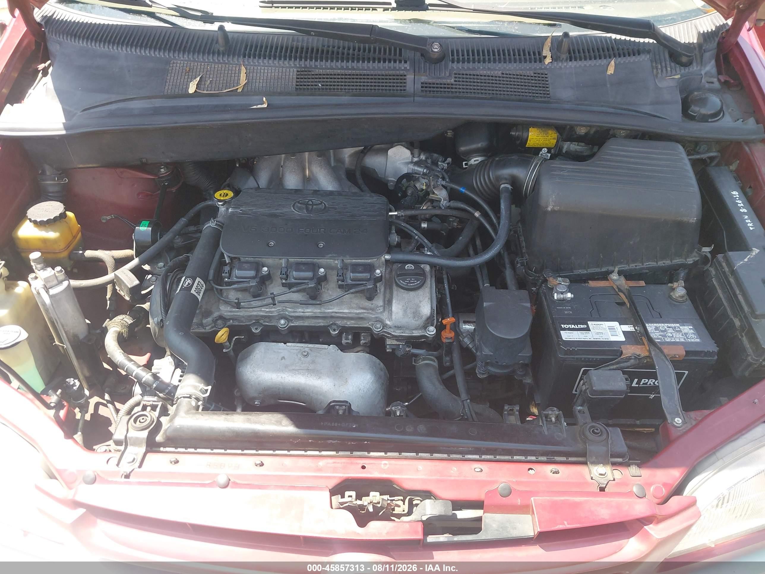 1998 Toyota Sienna Xle Red vin: 4T3ZF13C6WU048026