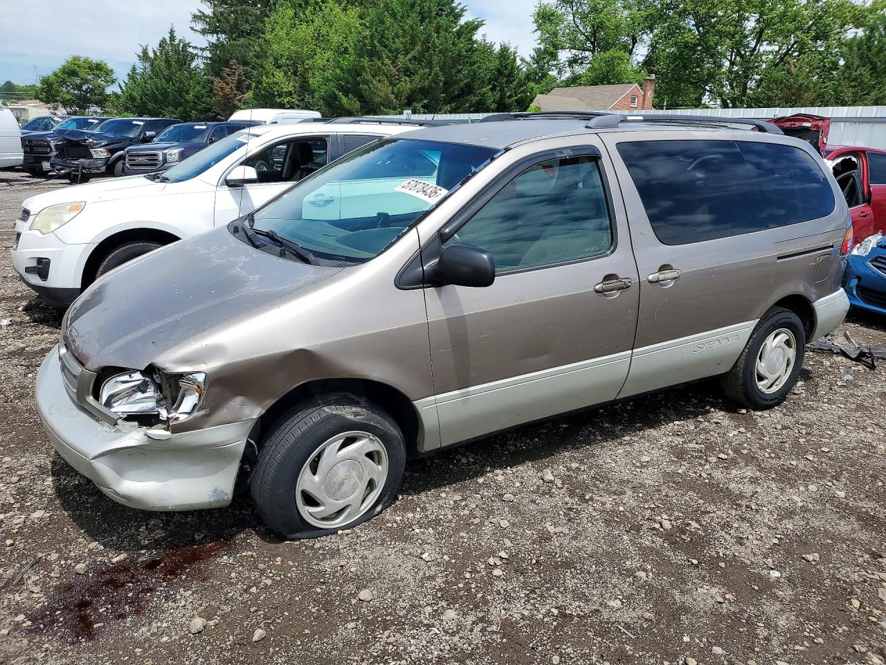 1998 Toyota Sienna Xle Silver vin: 4T3ZF13C6WU057115