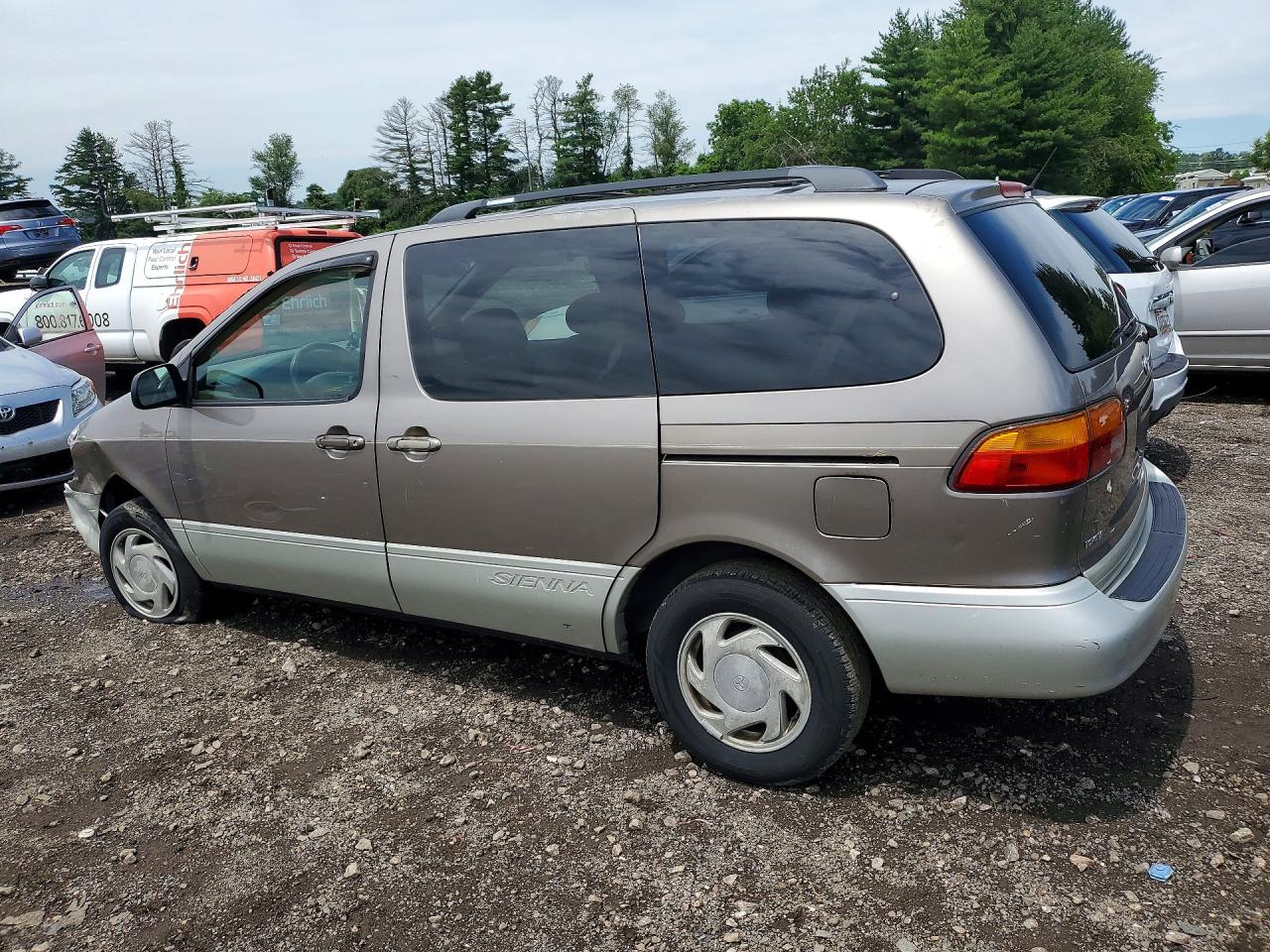 1998 Toyota Sienna Xle Silver vin: 4T3ZF13C6WU057115