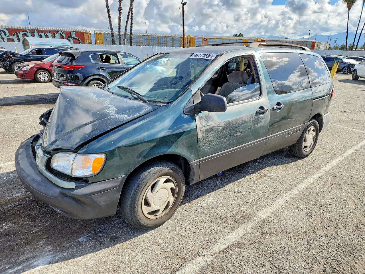 2000 Toyota Sienna Le Green vin: 4T3ZF13C6YU263103