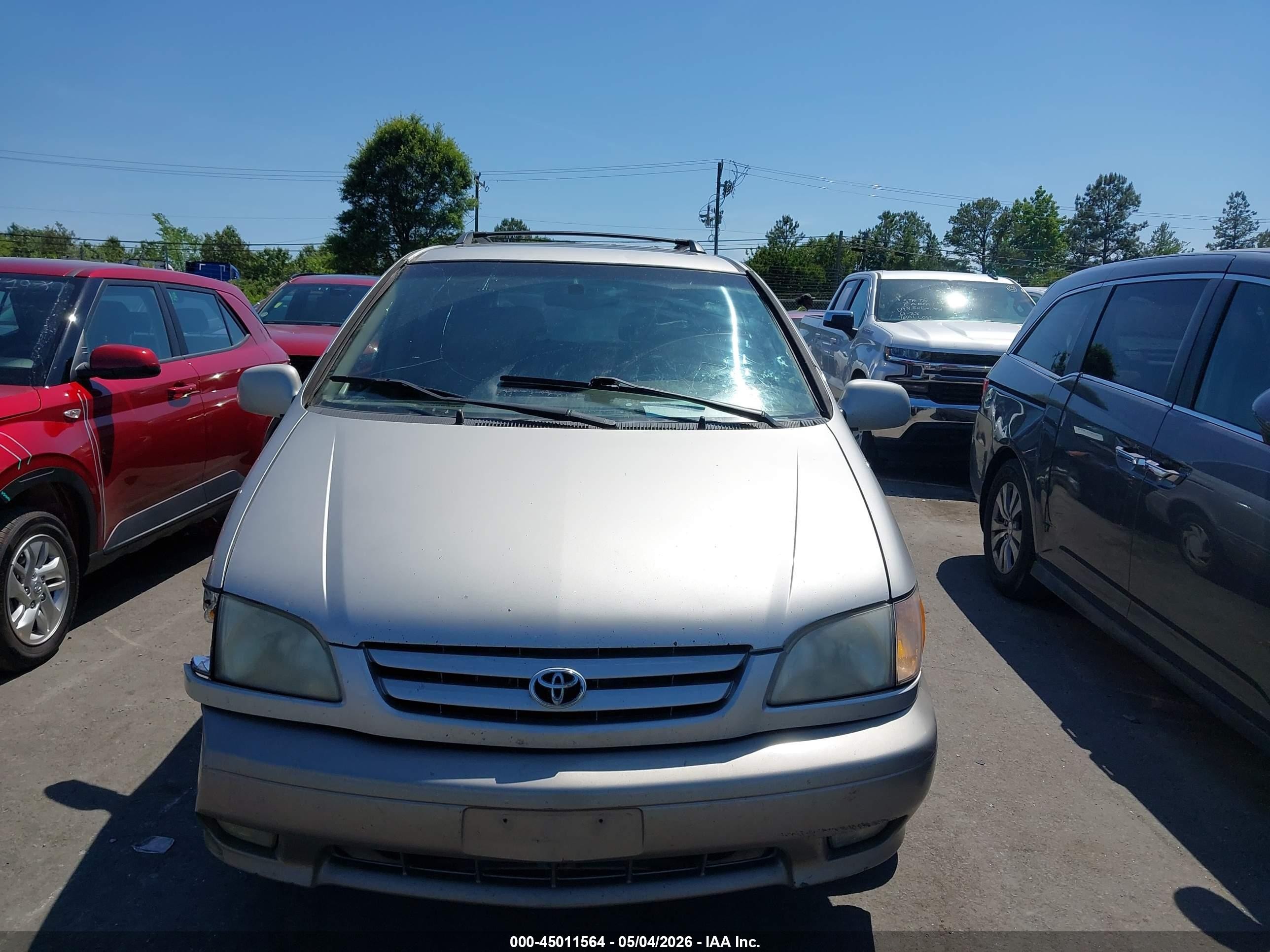 2001 Toyota Sienna Xle Silver vin: 4T3ZF13C71U361031