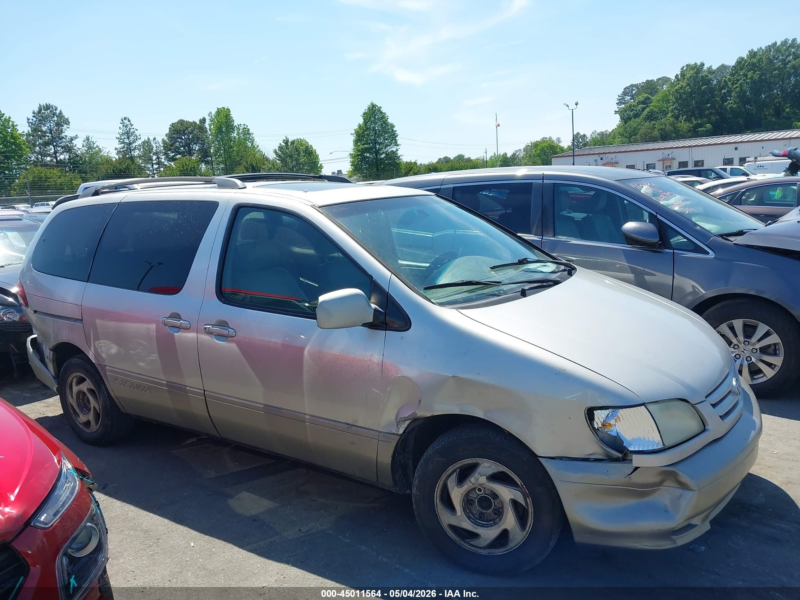 2001 Toyota Sienna Xle Silver vin: 4T3ZF13C71U361031