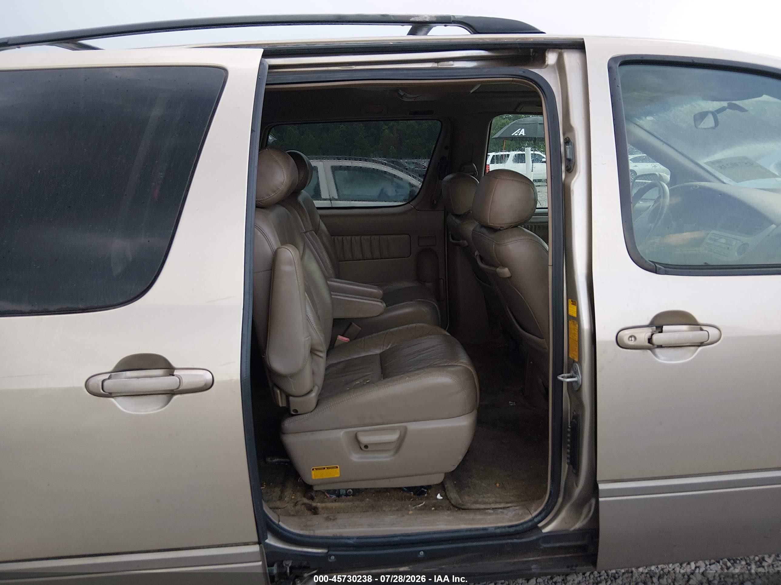 2001 Toyota Sienna Xle Gold vin: 4T3ZF13C71U374202