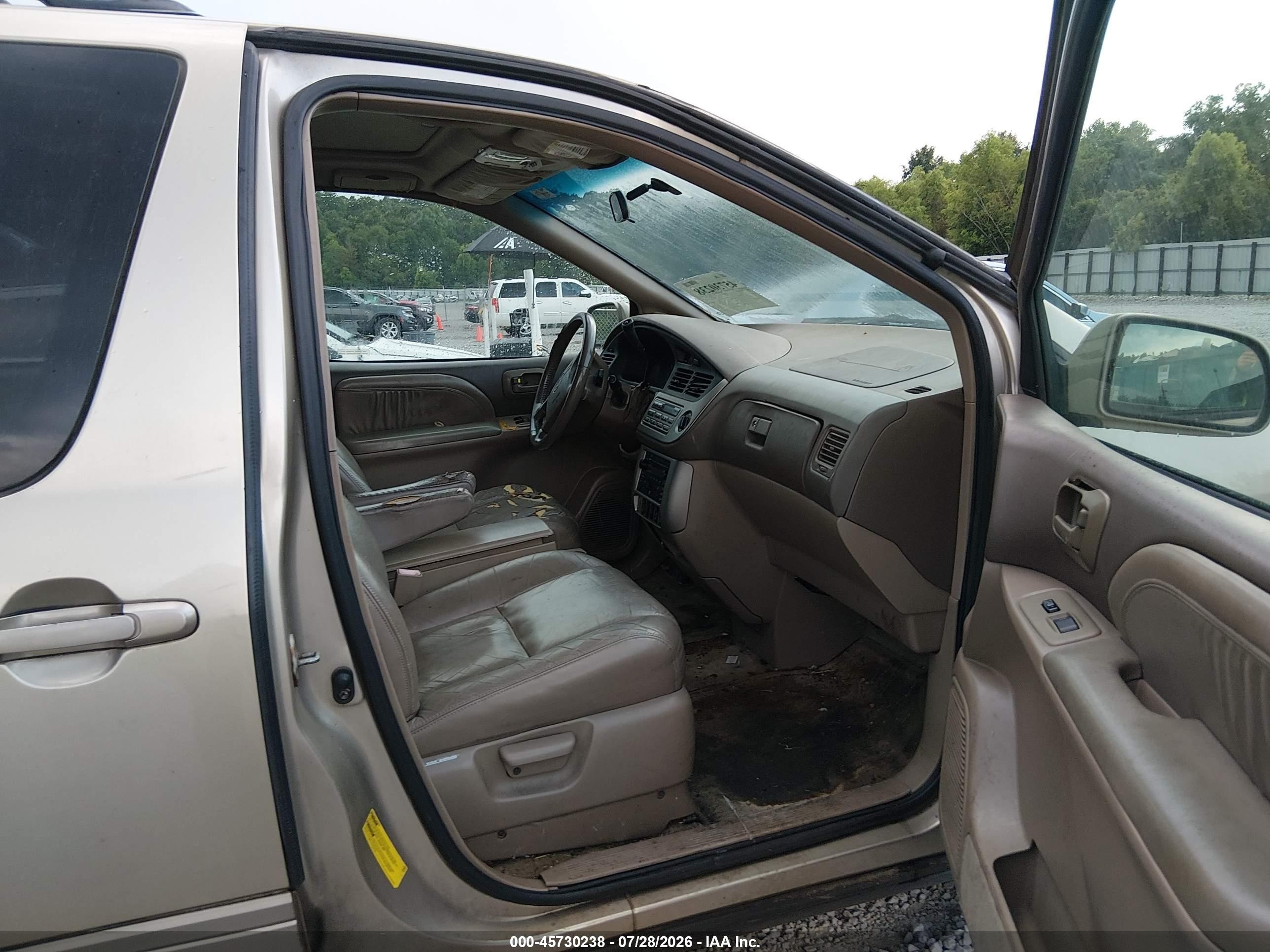 2001 Toyota Sienna Xle Gold vin: 4T3ZF13C71U374202