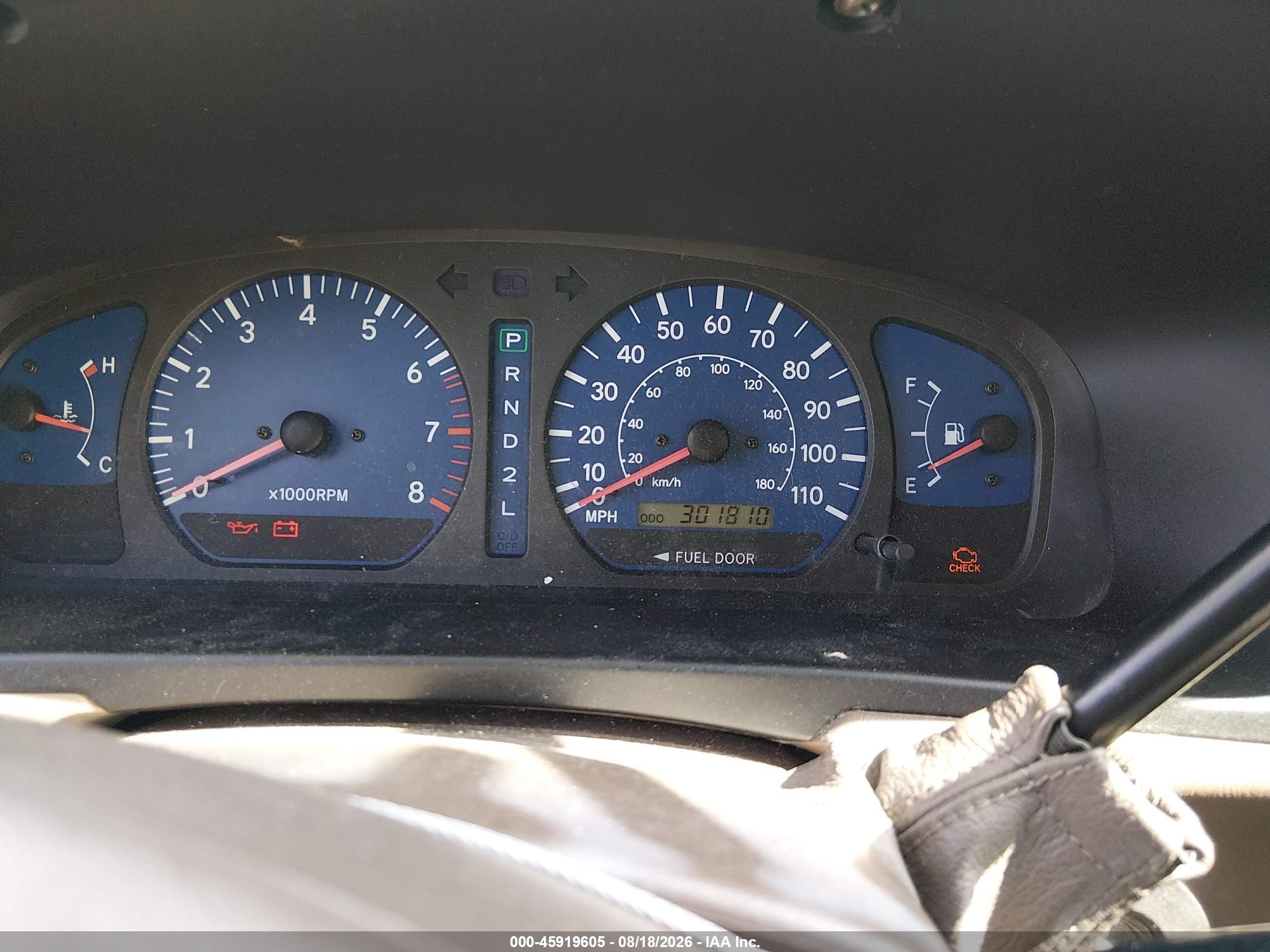 2001 Toyota Sienna Le Brown vin: 4T3ZF13C71U384860