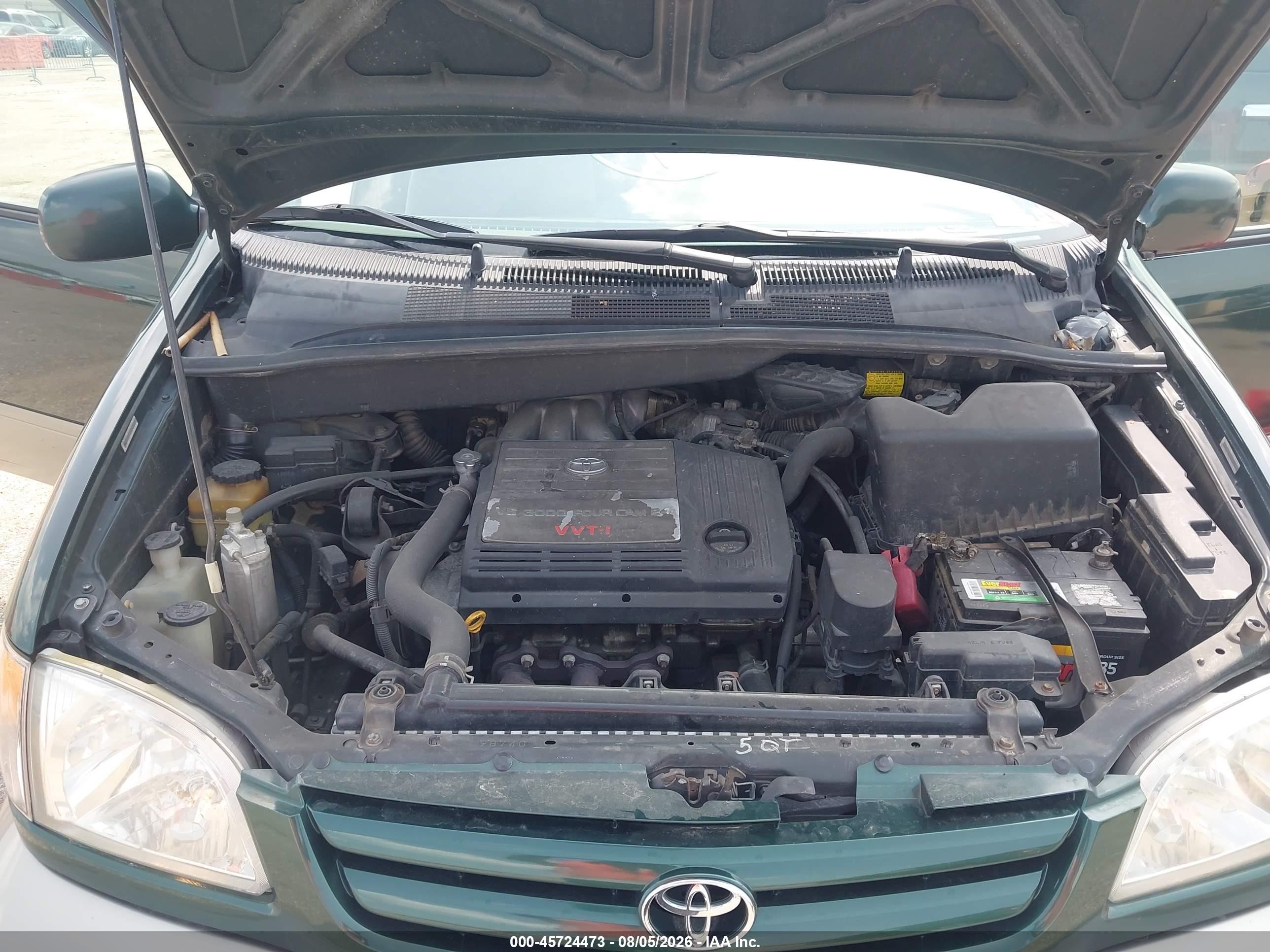 2002 Toyota Sienna Xle Green vin: 4T3ZF13C72U418569