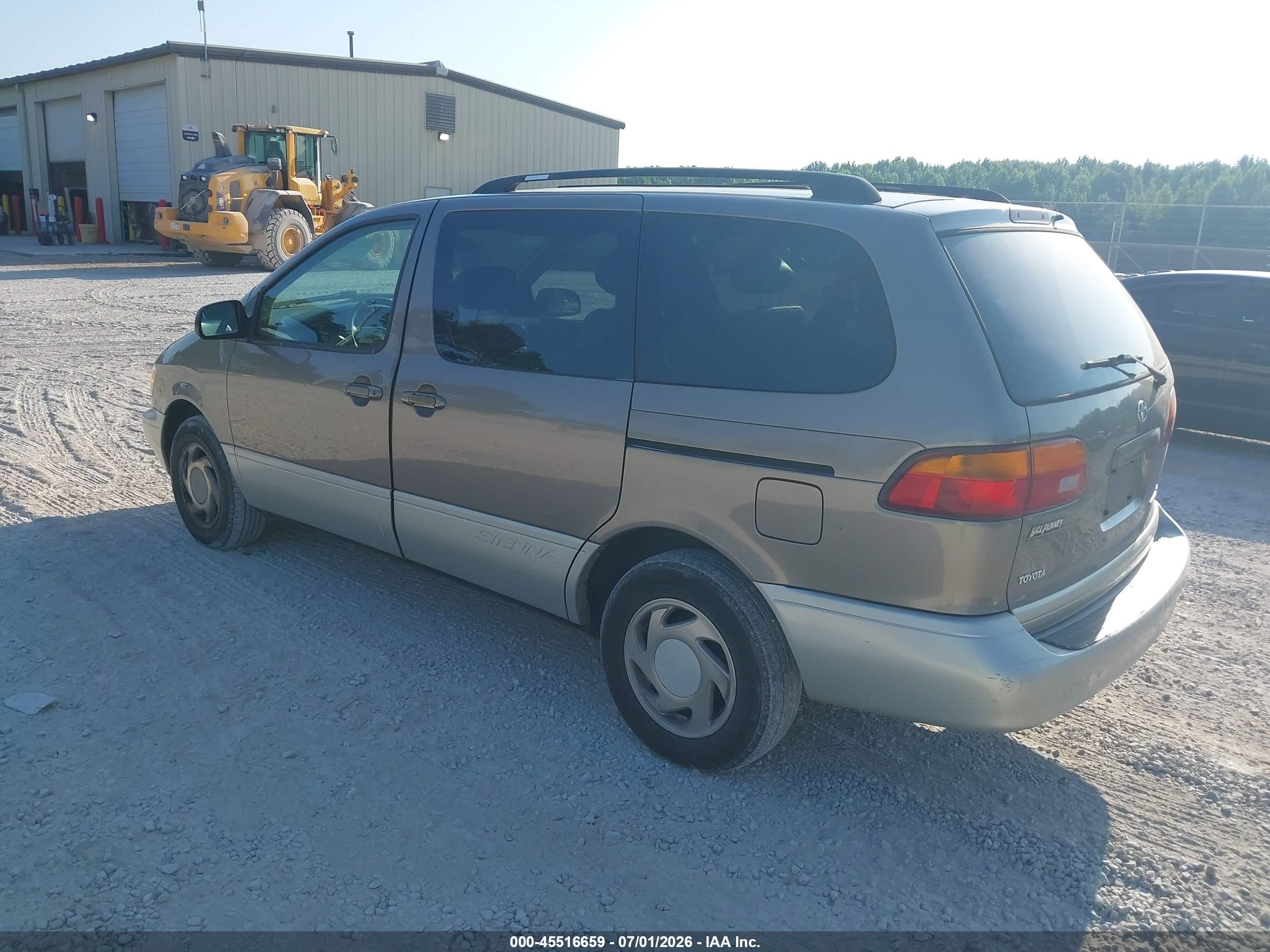 1999 Toyota Sienna Xle Brown vin: 4T3ZF13C7XU115136