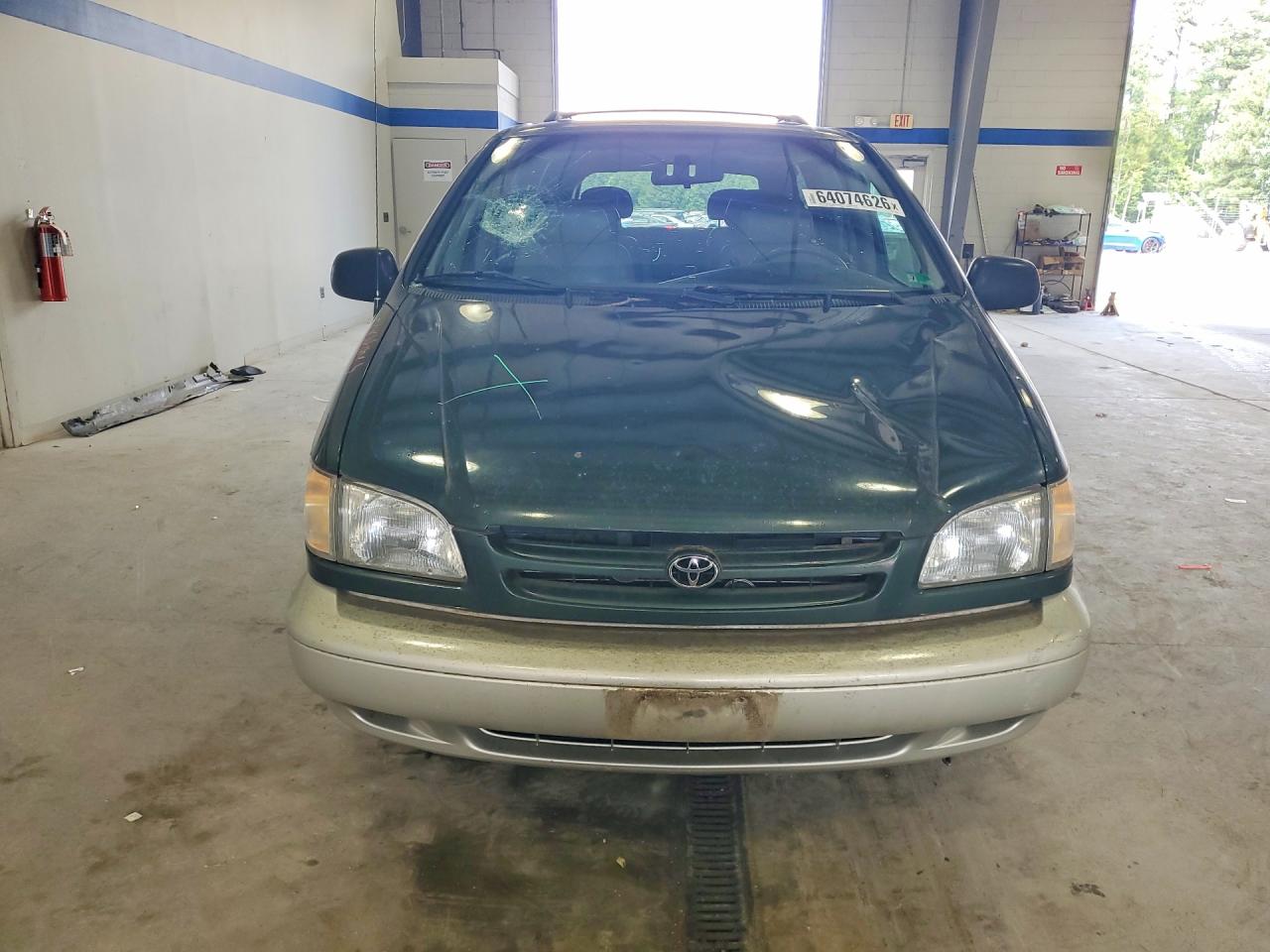 2000 Toyota Sienna Xle Green vin: 4T3ZF13C8YU206580