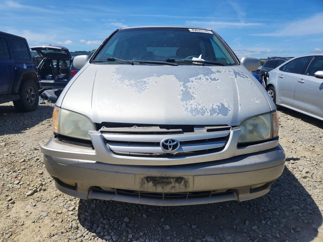 2002 Toyota Sienna Xle Silver vin: 4T3ZF13C92U469829