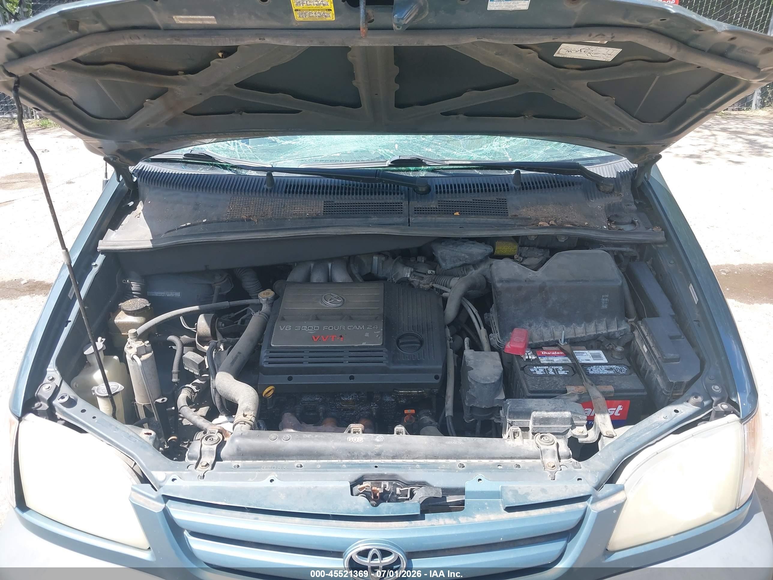 2003 Toyota Sienna Le Blue vin: 4T3ZF13C93U546880