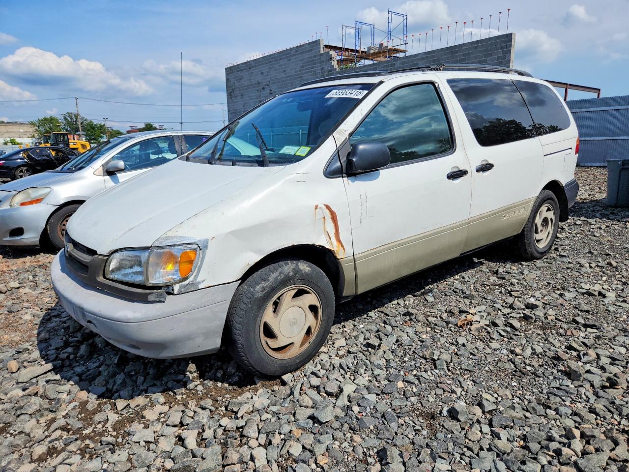1998 Toyota Sienna Xle White vin: 4T3ZF13C9WU056833