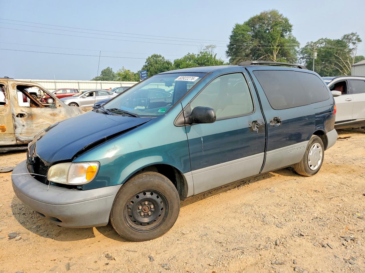 1998 Toyota Sienna Le Зеленый vin: 4T3ZF13C9WU079237