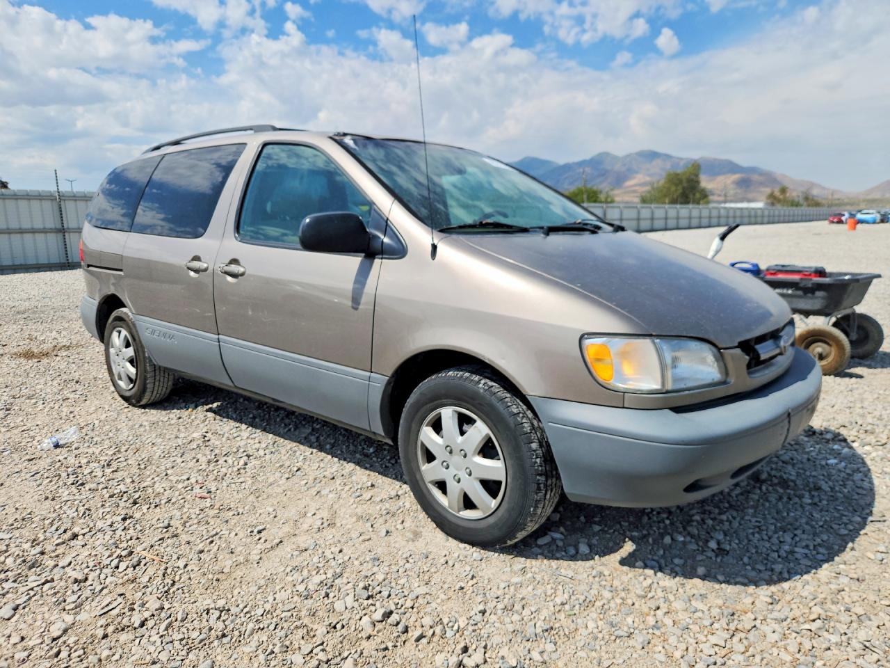 1999 Toyota Sienna Le Brown vin: 4T3ZF13C9XU117017