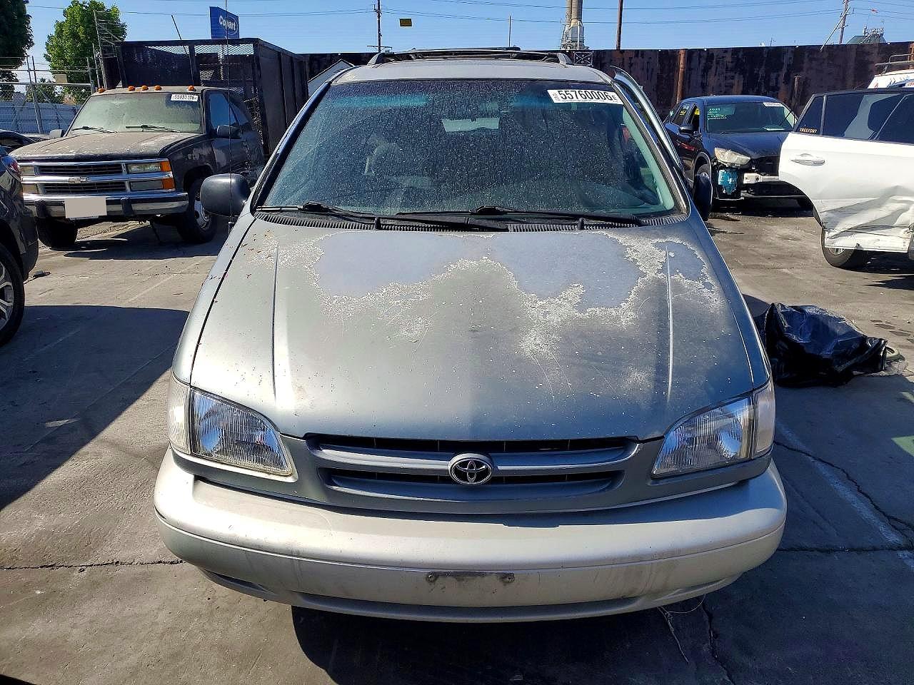 2000 Toyota Sienna Xle Green vin: 4T3ZF13C9YU297391