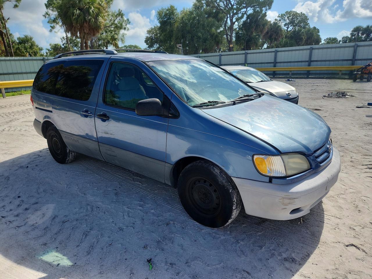 2001 Toyota Sienna Le Blue vin: 4T3ZF13CX1U342568