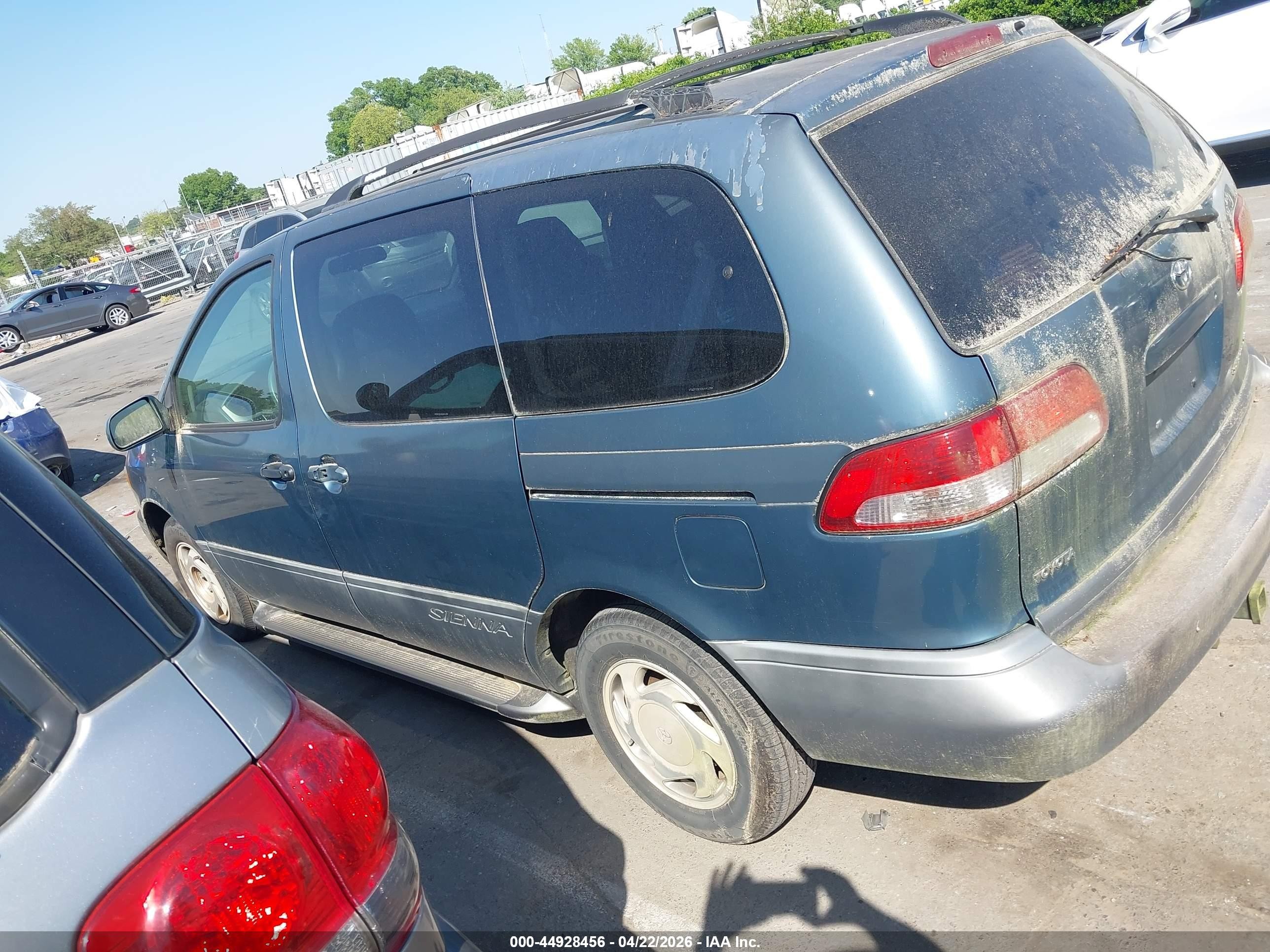 2002 Toyota Sienna Le/xle Green vin: 4T3ZF13CX2U441294