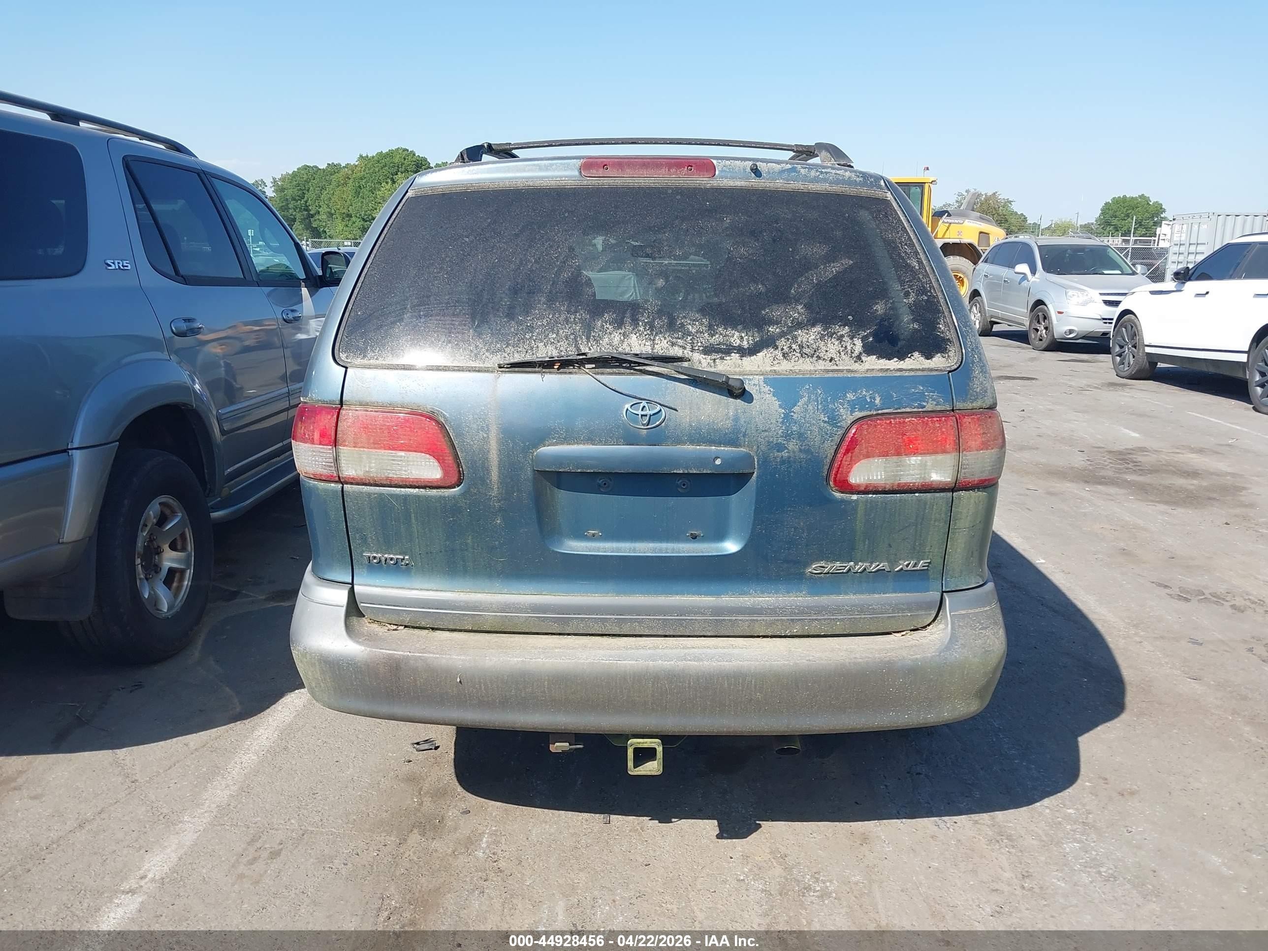 2002 Toyota Sienna Le/xle Green vin: 4T3ZF13CX2U441294