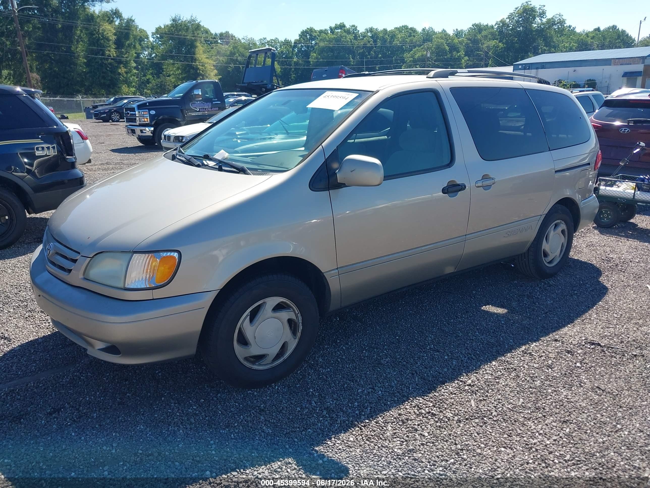2002 Toyota Sienna Le Gray vin: 4T3ZF13CX2U492486