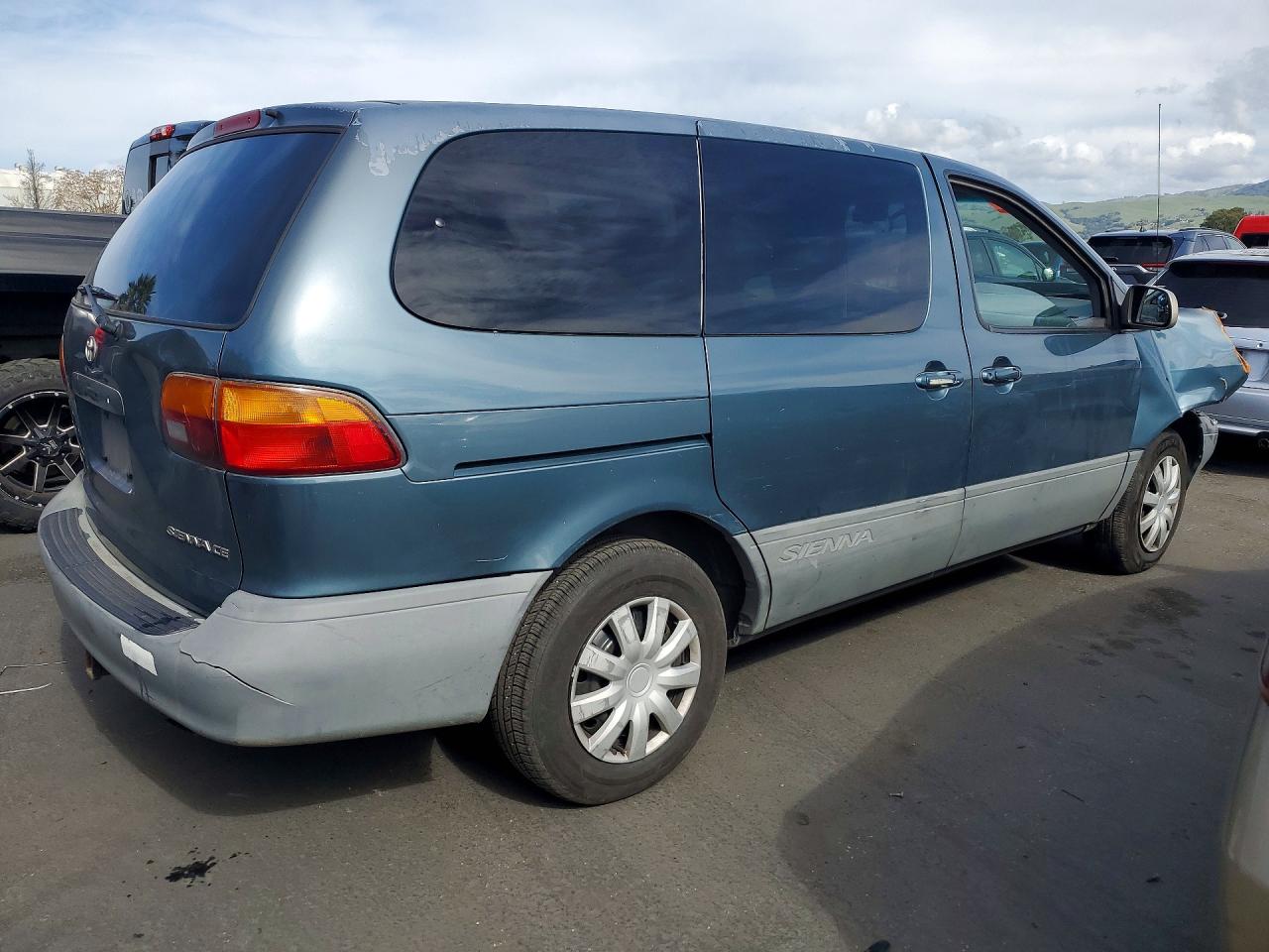 2000 Toyota Sienna Ce Blue vin: 4T3ZF19C0YU262777