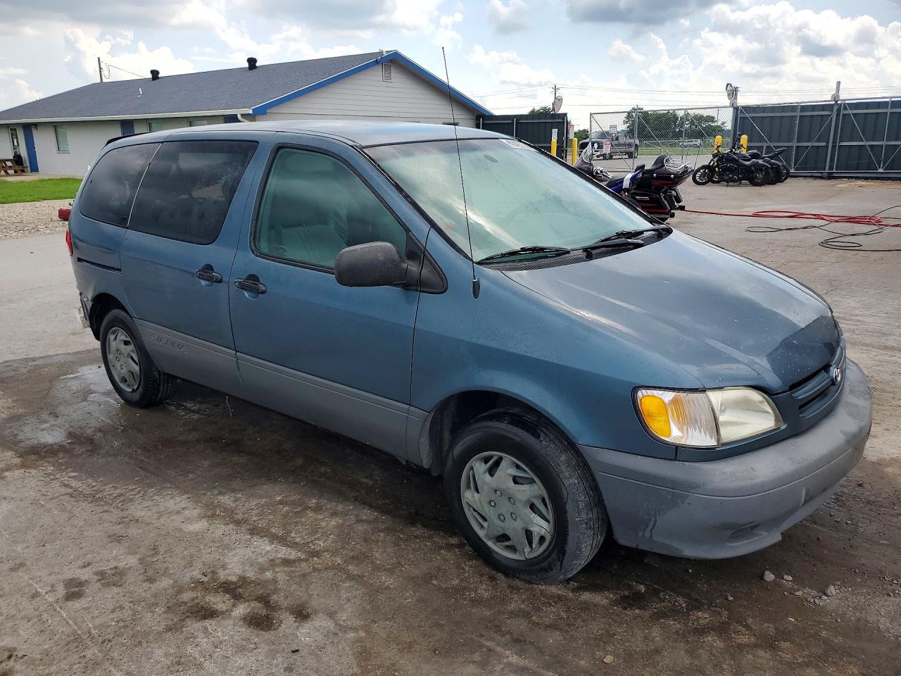 2001 Toyota Sienna Ce Blue vin: 4T3ZF19C11U366457