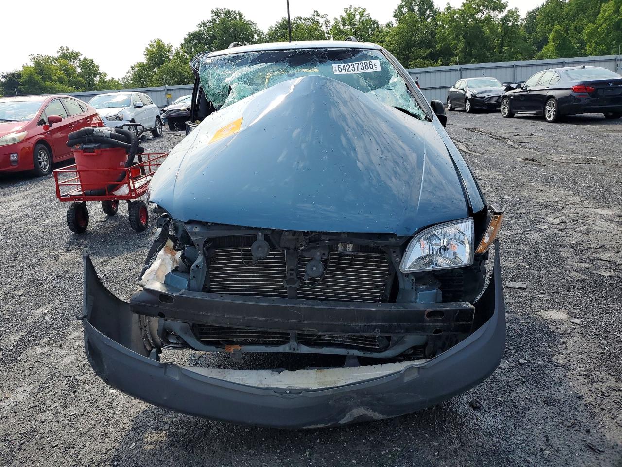 2003 Toyota Sienna Ce Blue vin: 4T3ZF19C13U550140