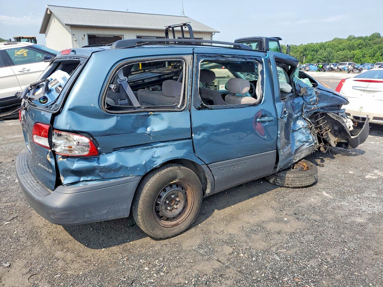 2003 Toyota Sienna Ce Blue vin: 4T3ZF19C13U550140