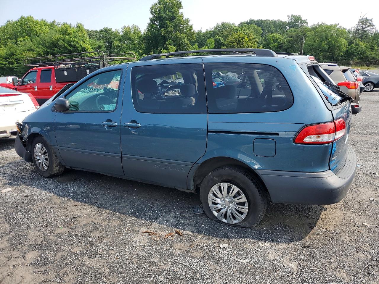 2003 Toyota Sienna Ce Blue vin: 4T3ZF19C13U550140