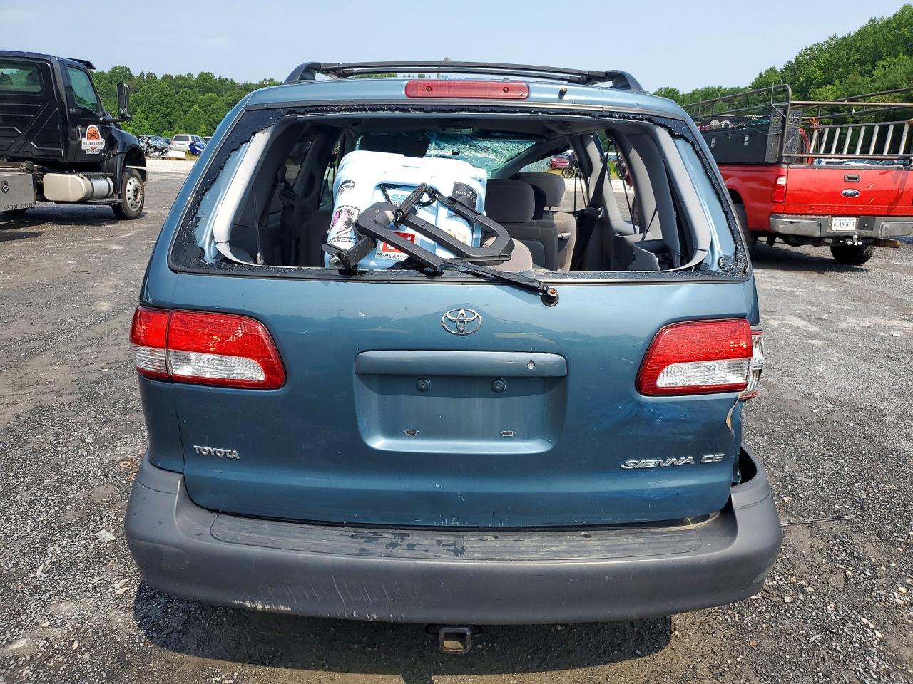 2003 Toyota Sienna Ce Blue vin: 4T3ZF19C13U550140